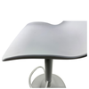 Σκαμπό Bar QUERIDA Λευκό PP/Μέταλλο 44x45x58/81-79/102cm
