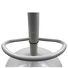 Σκαμπό Bar QUERIDA Λευκό PP/Μέταλλο 44x45x58/81-79/102cm