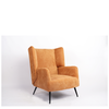 Πολυθρόνα NORA Πορτοκαλί Ύφασμα/Μέταλλο 100x80x89cm
