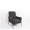 Πολυθρόνα ELAN Γκρι Σκούρο Ύφασμα Κοτλέ/Μέταλλο 94x77x82cm