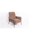 Πολυθρόνα ELAN Taupe Ύφασμα Κοτλέ/Μέταλλο 94x77x82cm