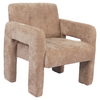 Πολυθρόνα VELORA Μπεζ Ύφασμα/Ξύλο 75x68x69cm