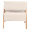 Πολυθρόνα BARTON Μπεζ Ύφασμα/Ξύλο 74x67x66cm