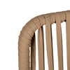 Σκαμπό KINTAMPO Μπεζ/Μαύρο Αλουμίνιο/Rattan 55x58x108cm