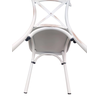 Καρέκλα Κήπου CHAD Λευκό Αντικέ Αλουμίνιο 44x52x87cm