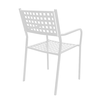 Πολυθρόνα Κήπου MONTU Λευκό Μέταλλο 54x51x84cm