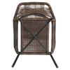 Πολυθρόνα Κήπου MAURITIUS Μαύρο/Φυσικό Αλουμίνιο/Rattan 57x65x84cm
