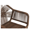 Πολυθρόνα Κήπου MAURITIUS Μαύρο/Φυσικό Αλουμίνιο/Rattan 57x65x84cm