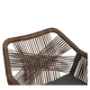 Πολυθρόνα Κήπου MAURITIUS Μαύρο/Φυσικό Αλουμίνιο/Rattan 57x65x84cm