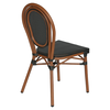 Καρέκλα Κήπου TULUM Καφέ/Ανθρακί Αλουμίνιο/Rattan 44x56x90cm