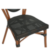 Καρέκλα Κήπου TULUM Καφέ/Ανθρακί Αλουμίνιο/Rattan 44x56x90cm