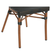 Καρέκλα Κήπου TULUM Καφέ/Ανθρακί Αλουμίνιο/Rattan 44x56x90cm