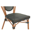Καρέκλα Κήπου TULUM Καφέ/Ανθρακί Αλουμίνιο/Rattan 44x56x90cm