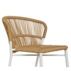 Καρέκλα Κήπου RIVIERA Λευκό/Φυσικό Αλουμίνιο/Rattan 57x61x79cm