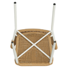 Καρέκλα Κήπου RIVIERA Λευκό/Φυσικό Αλουμίνιο/Rattan 57x61x79cm