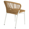 Καρέκλα Κήπου RIVIERA Λευκό/Φυσικό Αλουμίνιο/Rattan 57x61x79cm