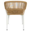 Καρέκλα Κήπου RIVIERA Λευκό/Φυσικό Αλουμίνιο/Rattan 57x61x79cm