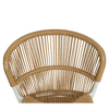 Καρέκλα Κήπου RIVIERA Λευκό/Φυσικό Αλουμίνιο/Rattan 57x61x79cm