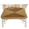 Καρέκλα Κήπου RIVIERA Λευκό/Φυσικό Αλουμίνιο/Rattan 57x61x79cm