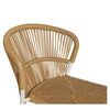 Καρέκλα Κήπου RIVIERA Λευκό/Φυσικό Αλουμίνιο/Rattan 57x61x79cm