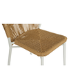 Καρέκλα Κήπου RIVIERA Λευκό/Φυσικό Αλουμίνιο/Rattan 57x61x79cm