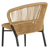 Καρέκλα Κήπου RIVIERA Μαύρο/Φυσικό Αλουμίνιο/Rattan 57x61x79cm
