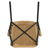 Καρέκλα Κήπου RIVIERA Μαύρο/Φυσικό Αλουμίνιο/Rattan 57x61x79cm
