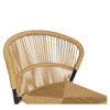 Καρέκλα Κήπου RIVIERA Μαύρο/Φυσικό Αλουμίνιο/Rattan 57x61x79cm