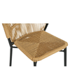 Καρέκλα Κήπου RIVIERA Μαύρο/Φυσικό Αλουμίνιο/Rattan 57x61x79cm