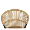 Καρέκλα Κήπου RIVIERA Μαύρο/Φυσικό Αλουμίνιο/Rattan 57x61x79cm
