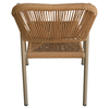 Πολυθρόνα Κήπου MOOREA Μπεζ/Φυσικό Αλουμίνιο/Rattan 58x56x79cm