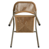 Πολυθρόνα Κήπου MOOREA Μπεζ/Φυσικό Αλουμίνιο/Rattan 58x56x79cm