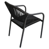 Πολυθρόνα Κήπου MOOREA Ανθρακί Αλουμίνιο/Rattan 58x56x79cm