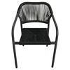 Πολυθρόνα Κήπου MOOREA Ανθρακί Αλουμίνιο/Rattan 58x56x79cm