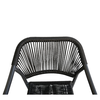 Πολυθρόνα Κήπου MOOREA Ανθρακί Αλουμίνιο/Rattan 58x56x79cm