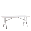 Τραπέζι Catering POPLAR Πτυσσόμενο Λευκό/Γκρι HDPE/Μέταλλο 180x75x74cm