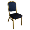Καρέκλα Catering AUREVIA Μπλε/Χρυσό Ύφασμα/Μέταλλο 57x40x93cm