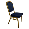 Καρέκλα Catering AUREVIA Μπλε/Χρυσό Ύφασμα/Μέταλλο 57x40x93cm