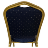Καρέκλα Catering AUREVIA Μπλε/Χρυσό Ύφασμα/Μέταλλο 57x40x93cm
