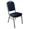 Καρέκλα Catering AUREVIA Μπλε/Ασημί Ύφασμα/Μέταλλο 57x40x93cm