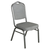 Καρέκλα Catering AUREVIA Γκρι/Ασημί Ύφασμα/Μέταλλο 57x40x93cm