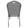 Καρέκλα Catering AUREVIA Γκρι/Ασημί Ύφασμα/Μέταλλο 57x40x93cm