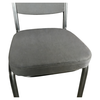 Καρέκλα Catering AUREVIA Γκρι/Ασημί Ύφασμα/Μέταλλο 57x40x93cm