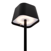 Επιτραπέζιο Φωτιστικό LED Φορητό GEORGINA Μαύρο Αλουμίνιο 11x11x37.7cm