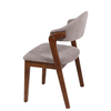 Καρέκλα Τραπεζαρίας ISMENE Γκρι/Καρυδί Ξύλο/Ύφασμα 52.5x56x83cm