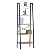 Ραφιέρα TARNOX Με 5 Ράφια Δρυς/Μαύρο MDF/Μέταλλο 56x37.8x172.2cm