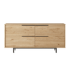 Κονσόλα CARTMEL Φυσικό Μοριοσανίδα/Μέταλλο 44.5x160x74.3cm