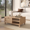 MUSPEL Natural Chipboard/Rattan Coffee Table 90x60x38.6 cm