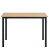 Τραπέζι Τραπεζαρίας VERDELL Sonoma/Μαύρο Μέταλλο/Μοριοσανίδα 110x70x76cm