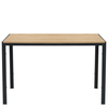 Τραπέζι Τραπεζαρίας CRESTMERE Sonoma/Μαύρο Μέταλλο/Μοριοσανίδα 120x70x75cm